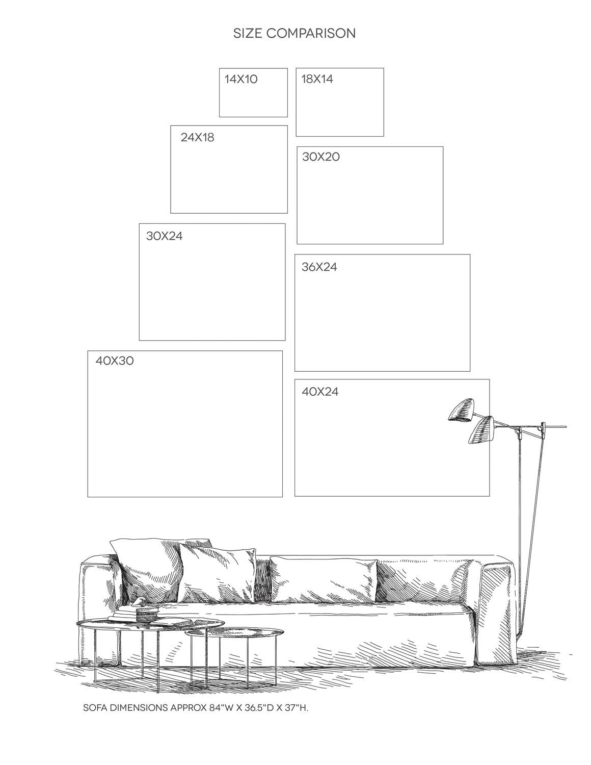 You Belong Here Stretched Canvas: 18" H x 24" W