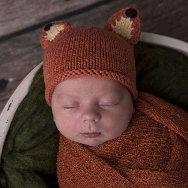 Newborn Baby Fox Beanie Hat