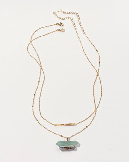 Terra Necklace Set Aquamarine & Labradorite