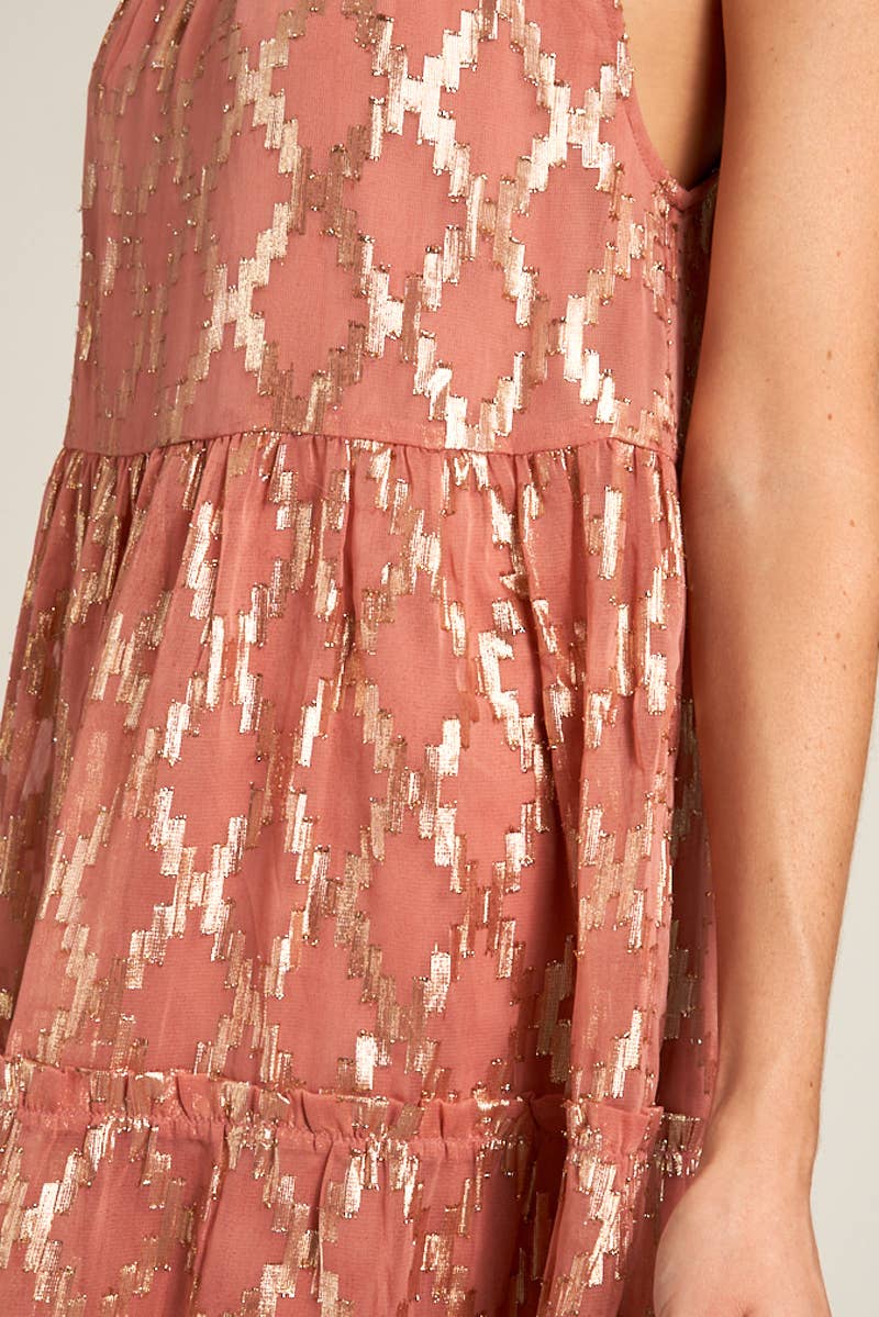 Orange Creme Shimmer Dress