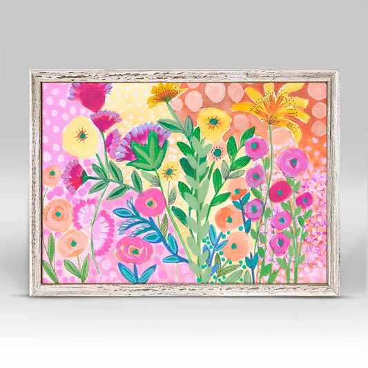 Garden Collection - Bouquet III Mini Framed Canvas
