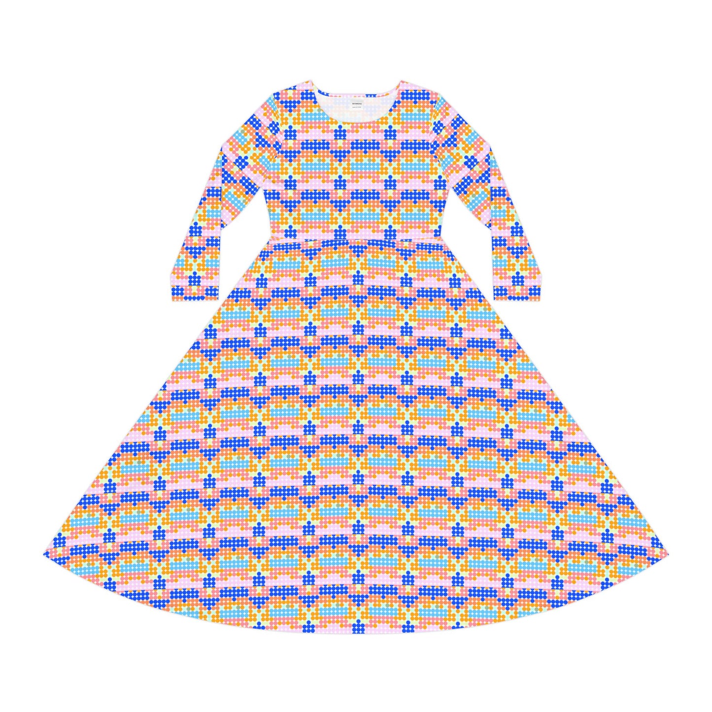 Women's Long Sleeve Dance Dress (AOP)