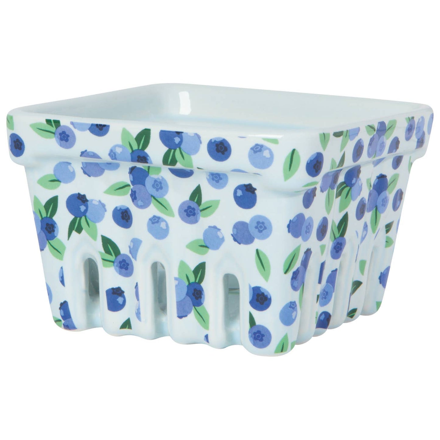 Blueberries Ceramic Berry Basket