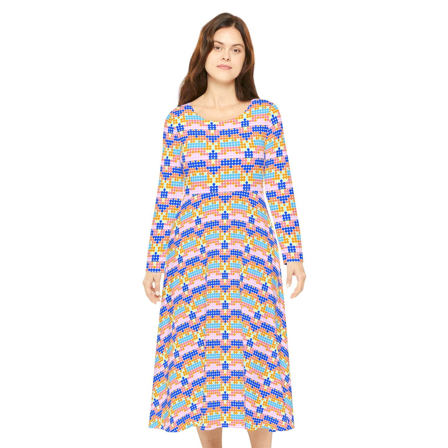 Women's Long Sleeve Dance Dress (AOP)
