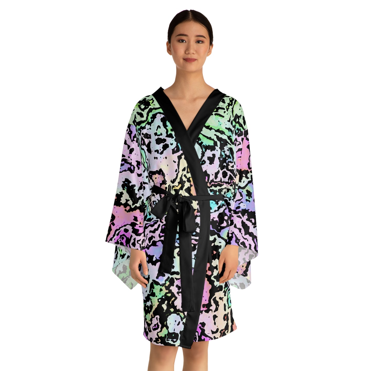 Long Sleeve Kimono Robe (AOP)