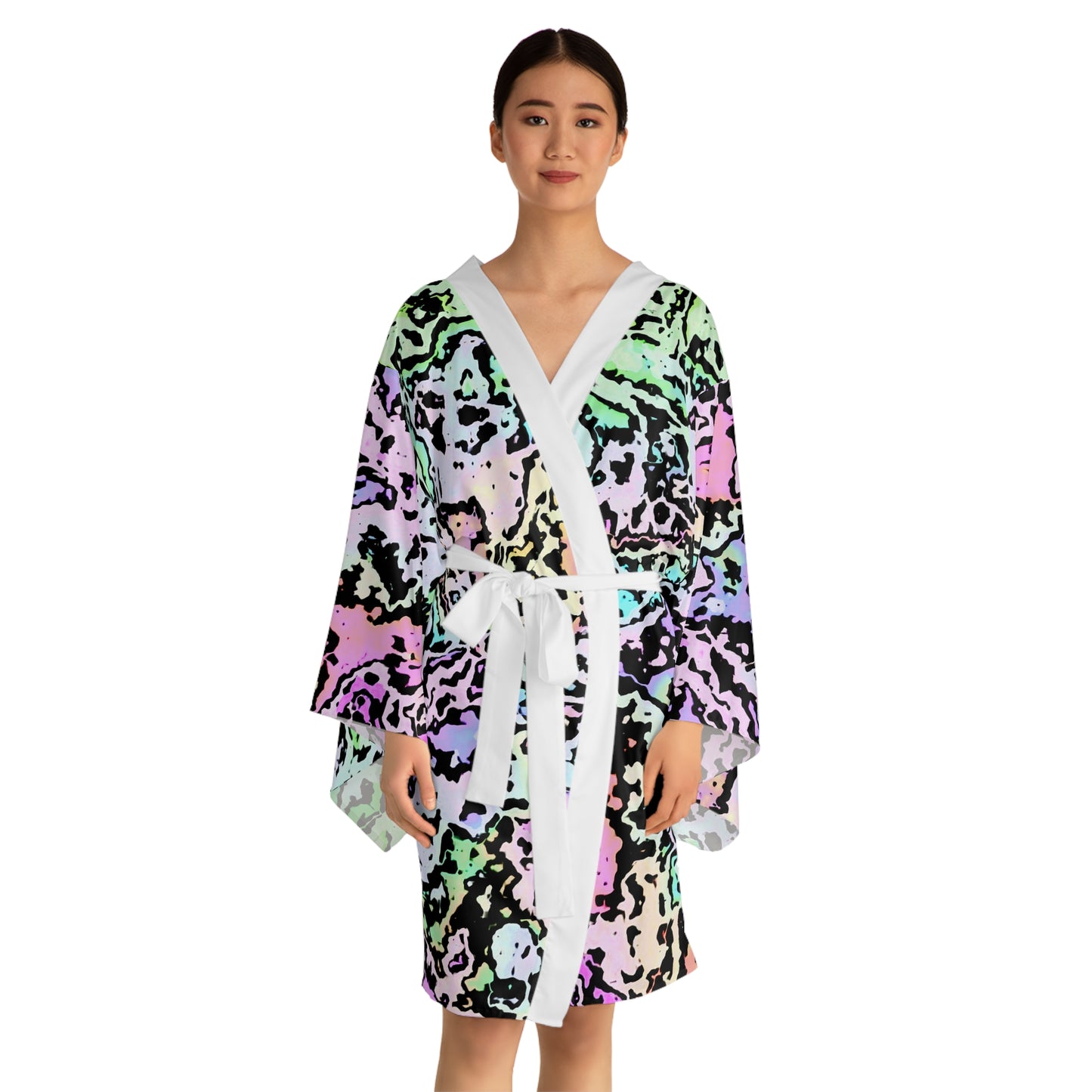 Long Sleeve Kimono Robe (AOP)