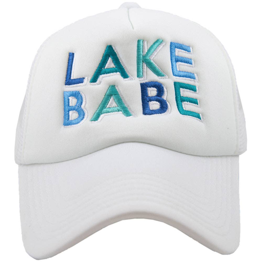 Lake Babe Wholesale Foam Trucker Hat: Navy