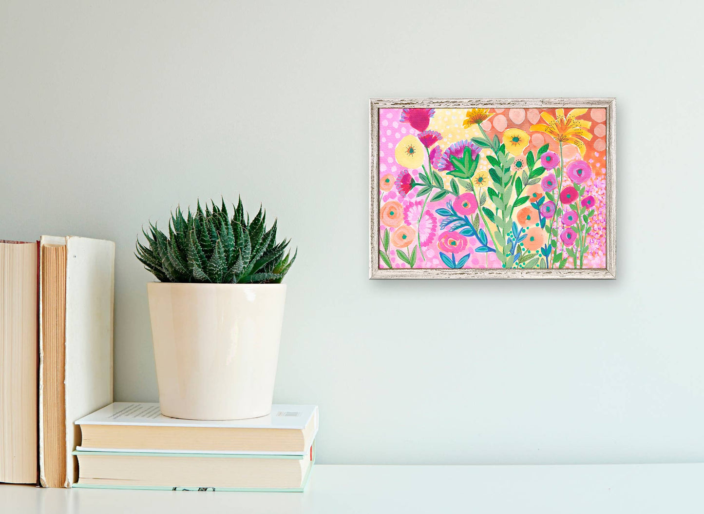 Garden Collection - Bouquet III Mini Framed Canvas