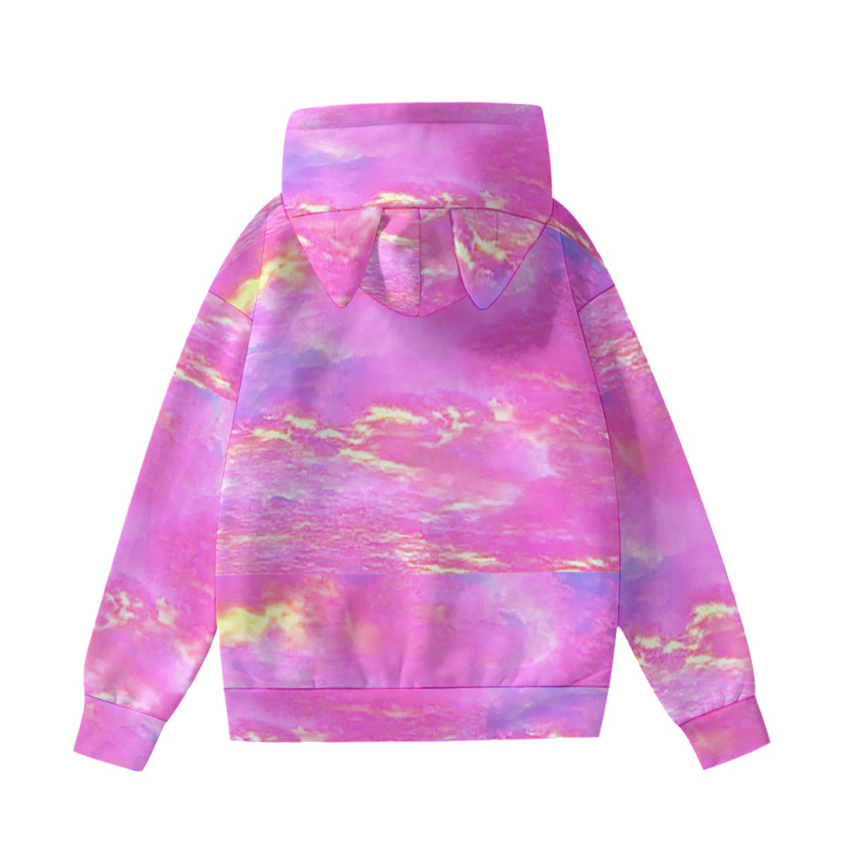 All-Over Print Women’s Hoodie With Decorative Ears