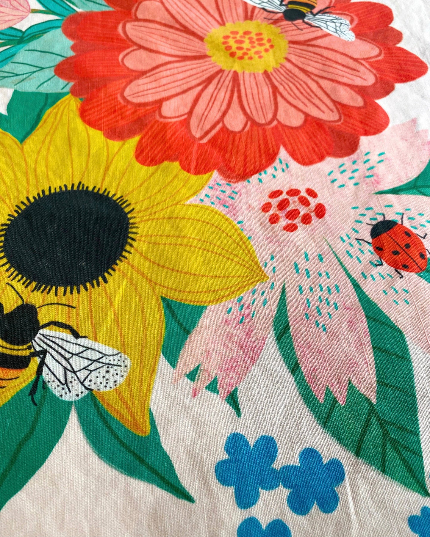 Bee Garden Tea Towel Dream Folk Studio