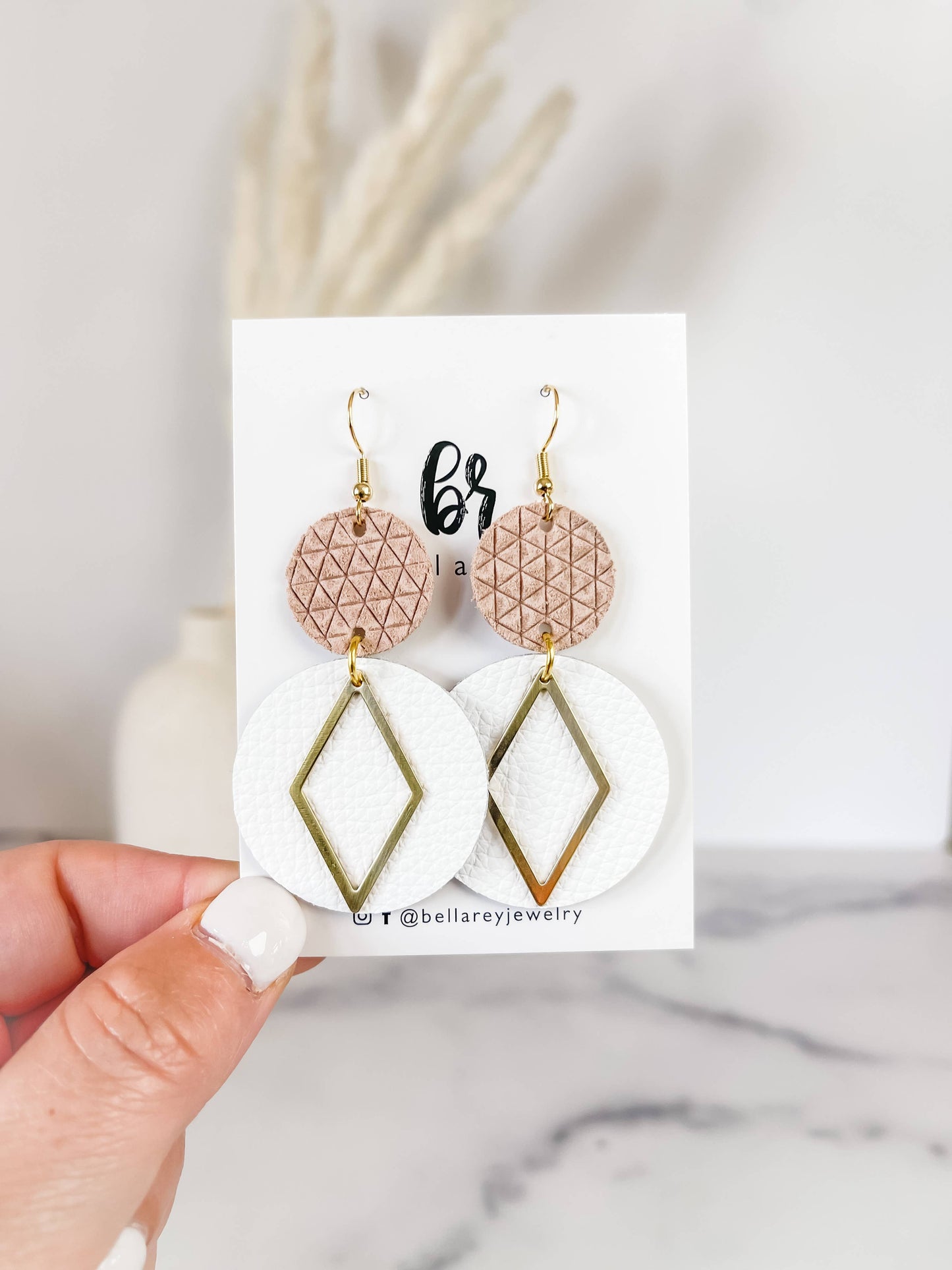 The Grace Leather Earring