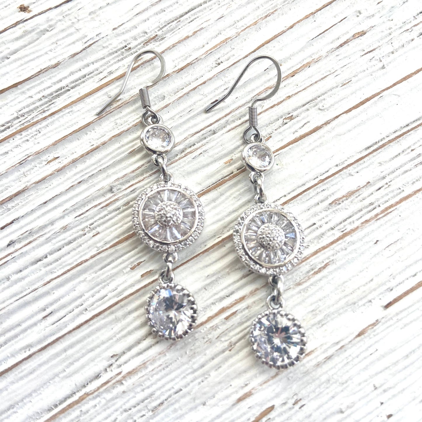 Crystal Earrings Bridal Jewelry