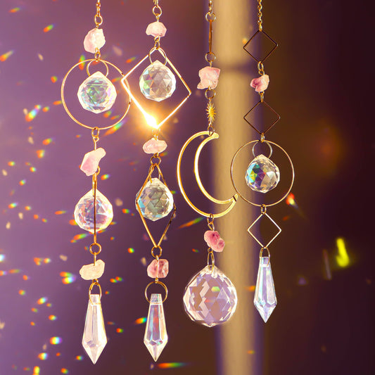 Amethyst Crystal Suncatcher: B