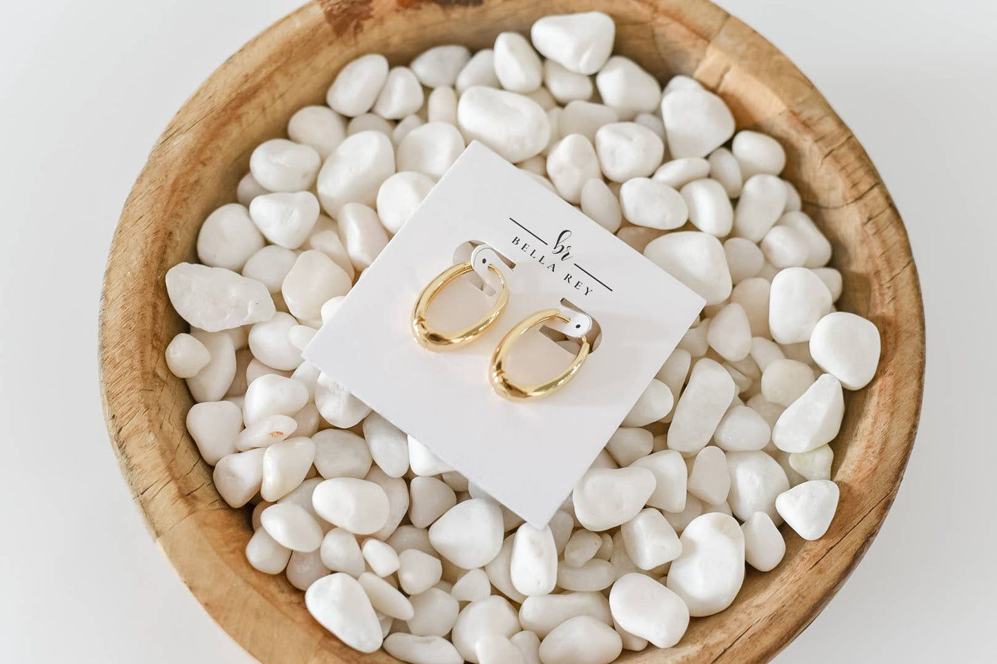 The  Ember Hoops Gold Plated Earrings