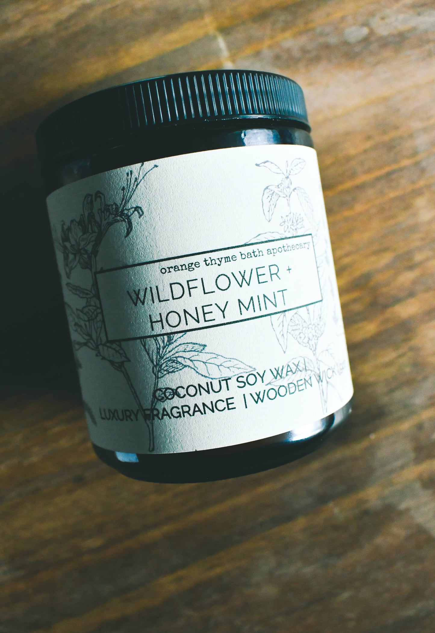 WILDFLOWER + HONEY MINT  9oz COCONUT SOY CANDLE