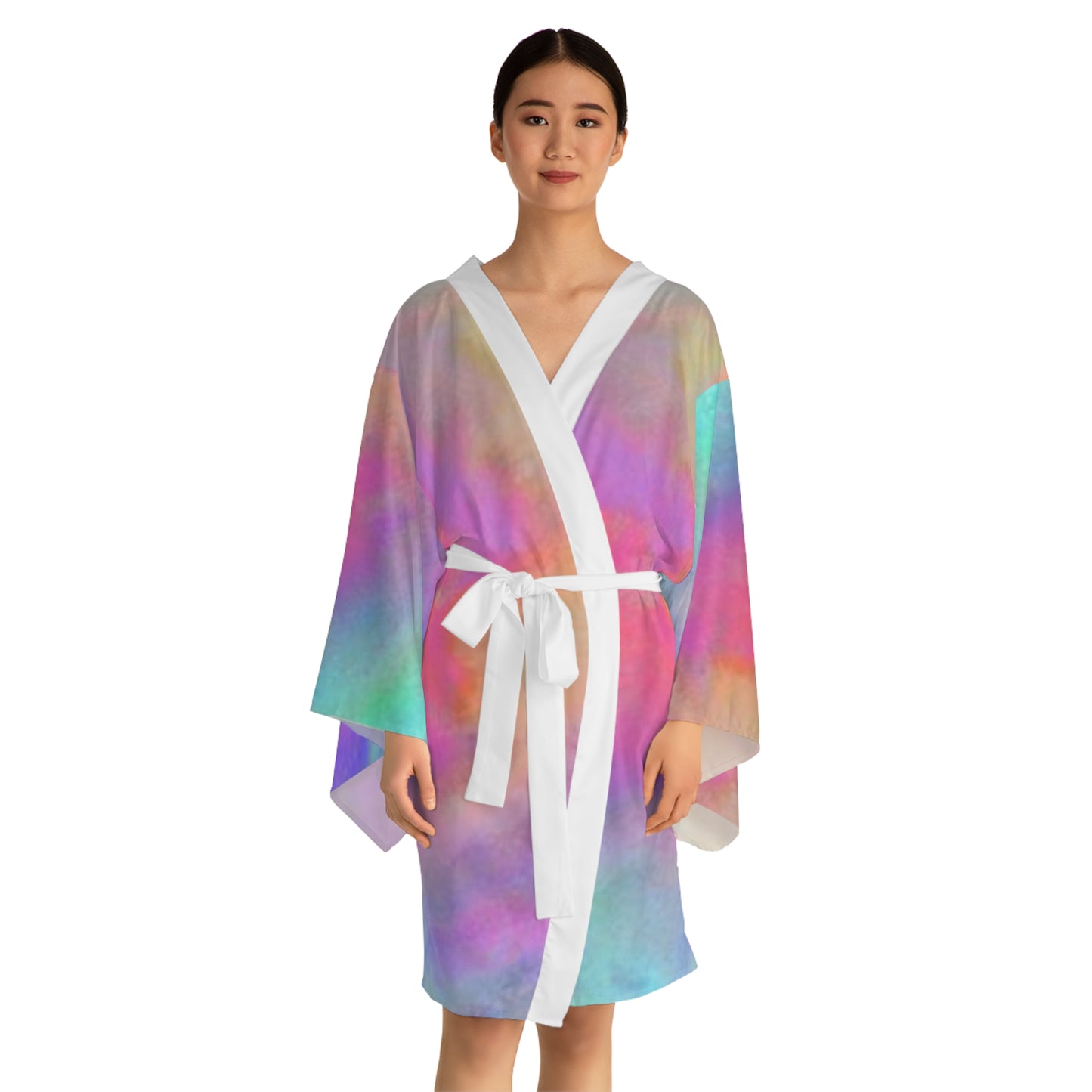 Long Sleeve Kimono Robe (AOP)