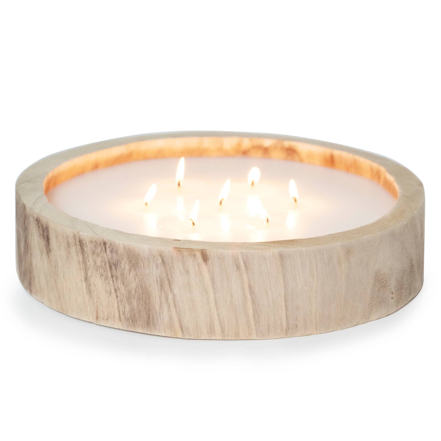 Paulownia Circular Wood Candle