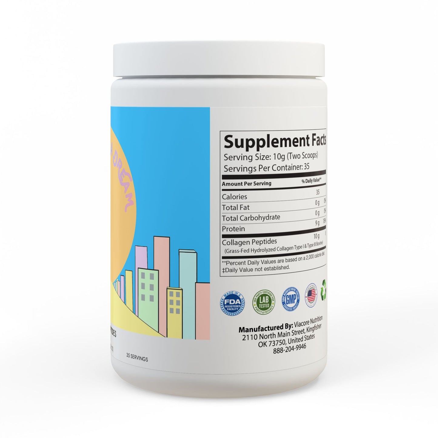 Collagen Peptides Type I & III Supplement (350g, 12.3oz)