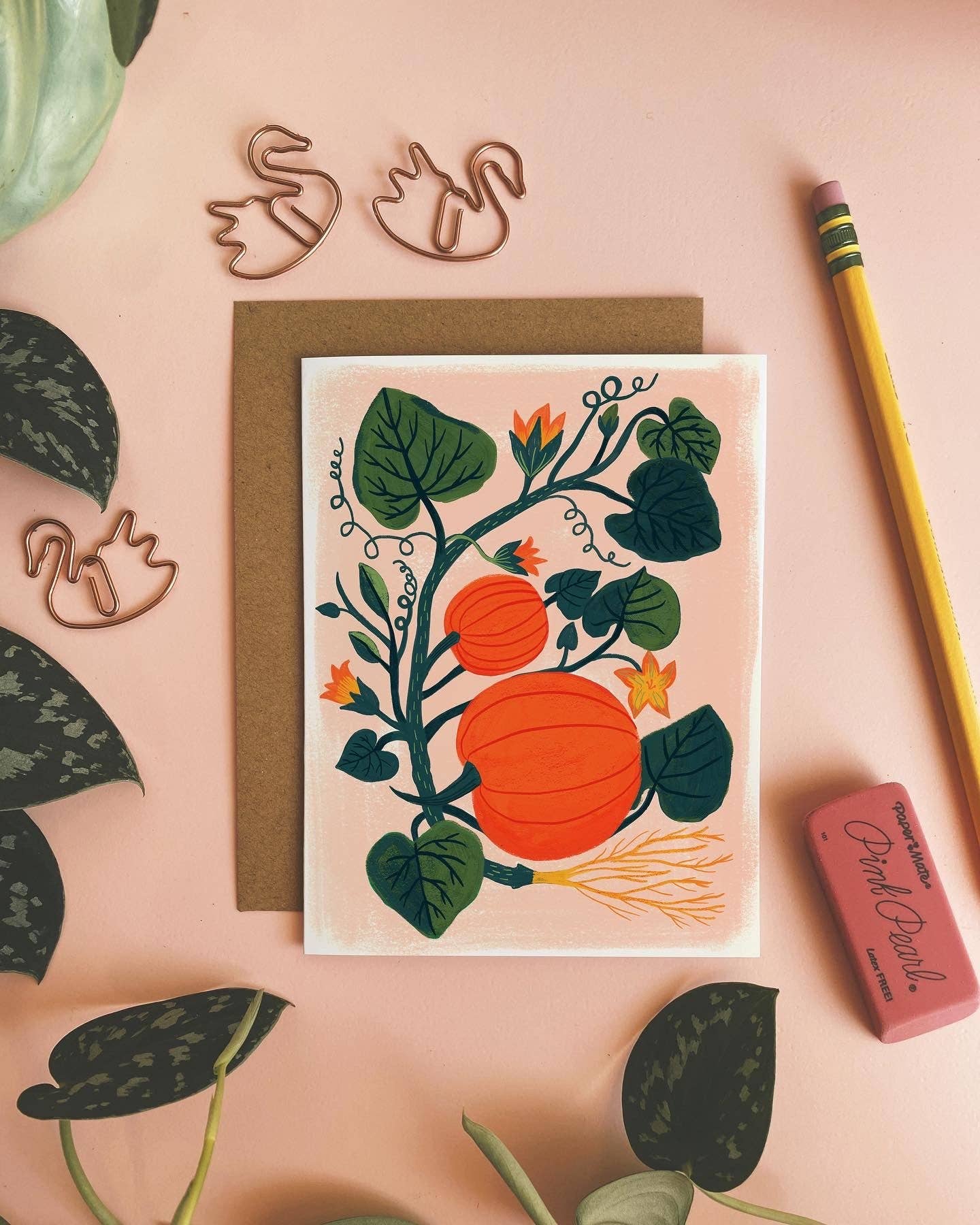 Pumpkin Garden -  Fall Notecard Set: 4.25 x 5.5 inches