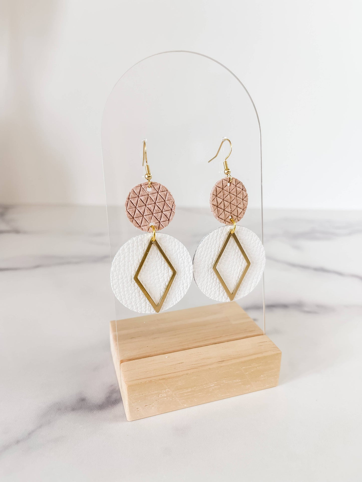 The Grace Leather Earring