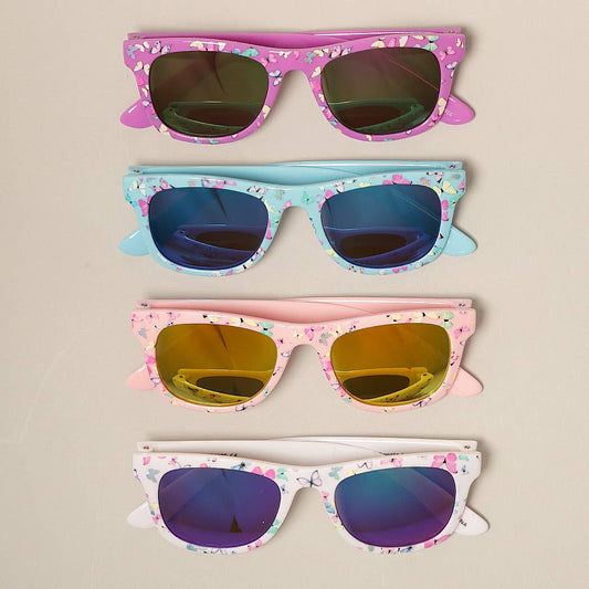 Kids Colorful Butterfly Pattern Sunglasses: One Size / 12 ASSORTED COLOR