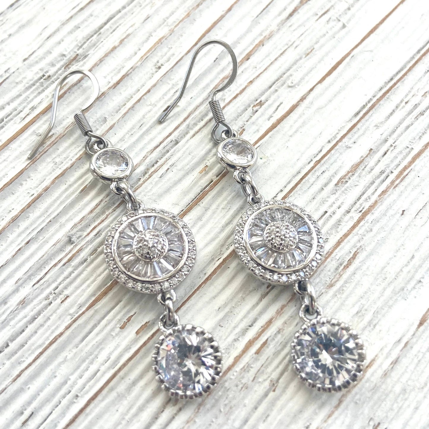 Crystal Earrings Bridal Jewelry