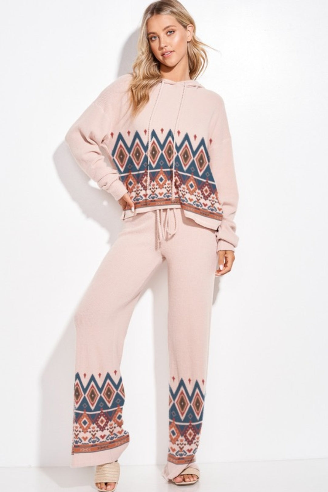 Aztec Hoodie Loungewear 2 piece Set