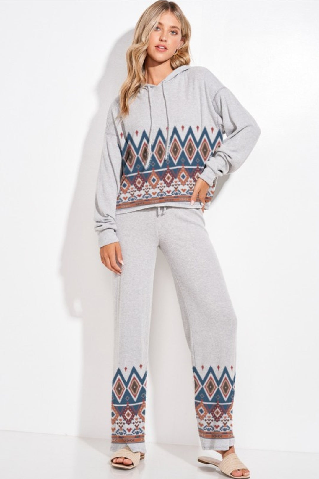 Aztec Hoodie Loungewear 2 piece Set