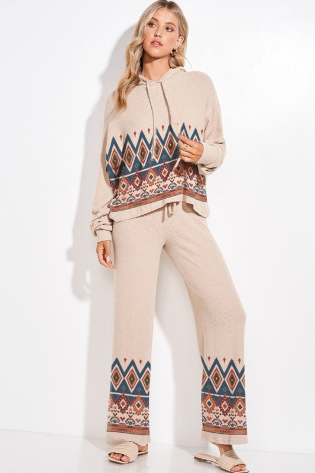 Aztec Hoodie Loungewear 2 piece Set