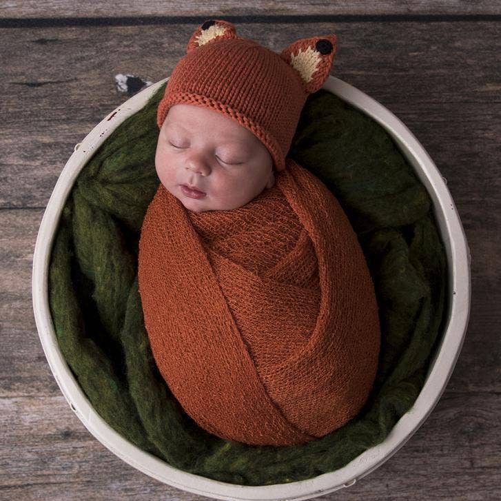 Newborn Baby Fox Beanie Hat