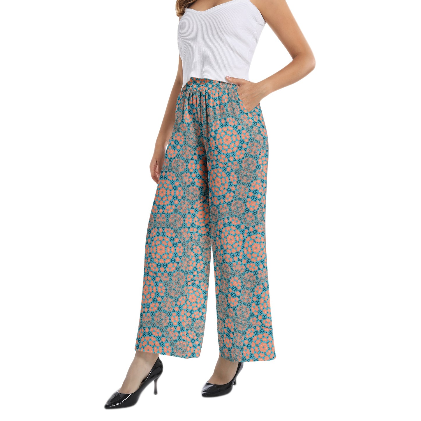 Ebelin Chiffon Wide Leg Pant