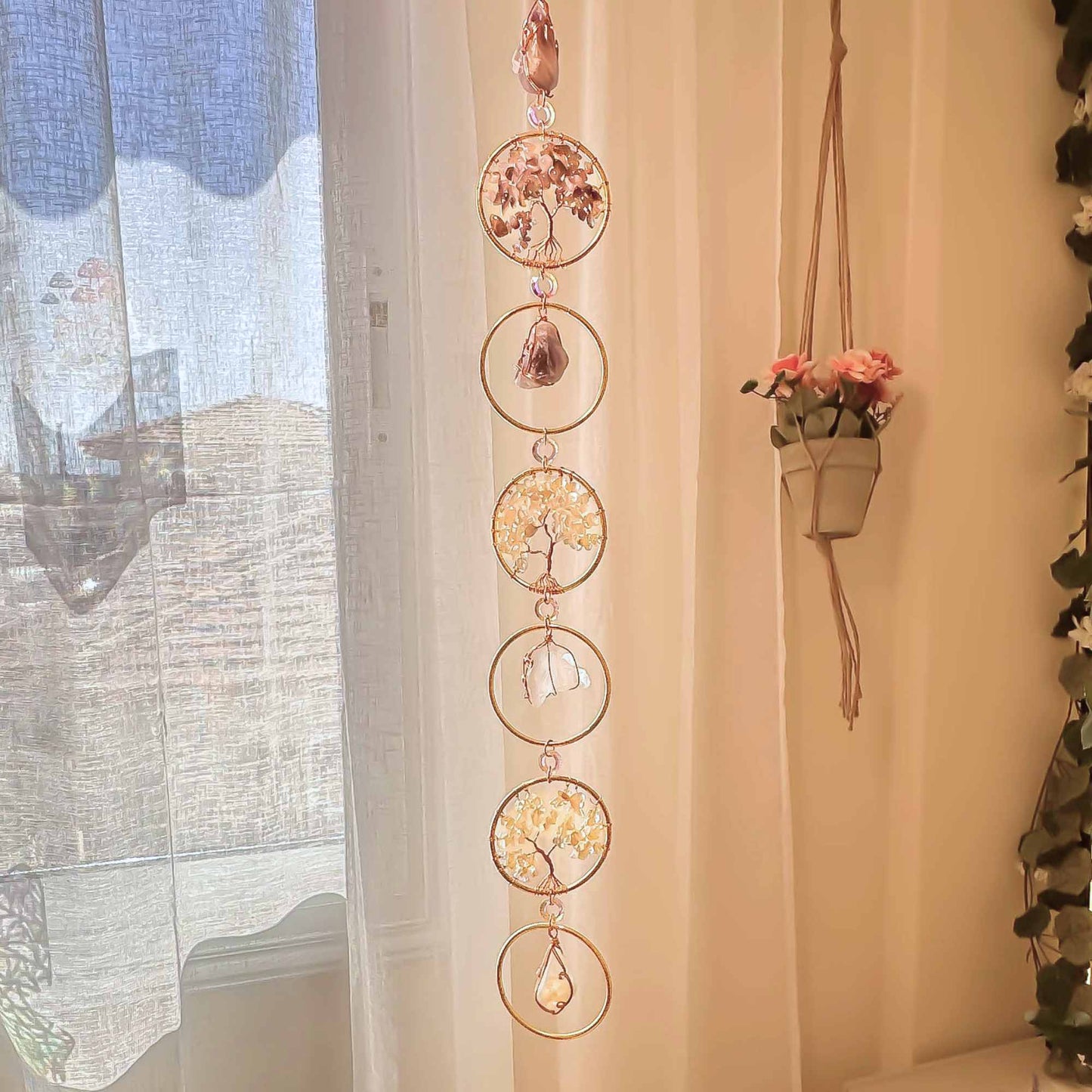 Chakra Gemstone Wall Hanging