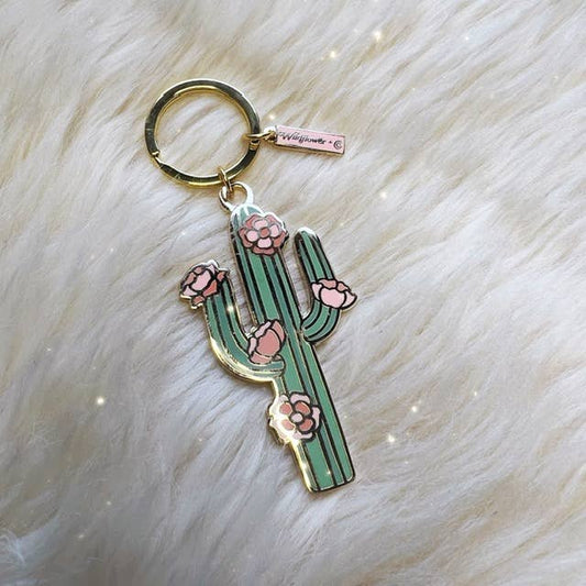 Saguaro Cactus Keychain Stocking Stuffer: Packaged (carded)