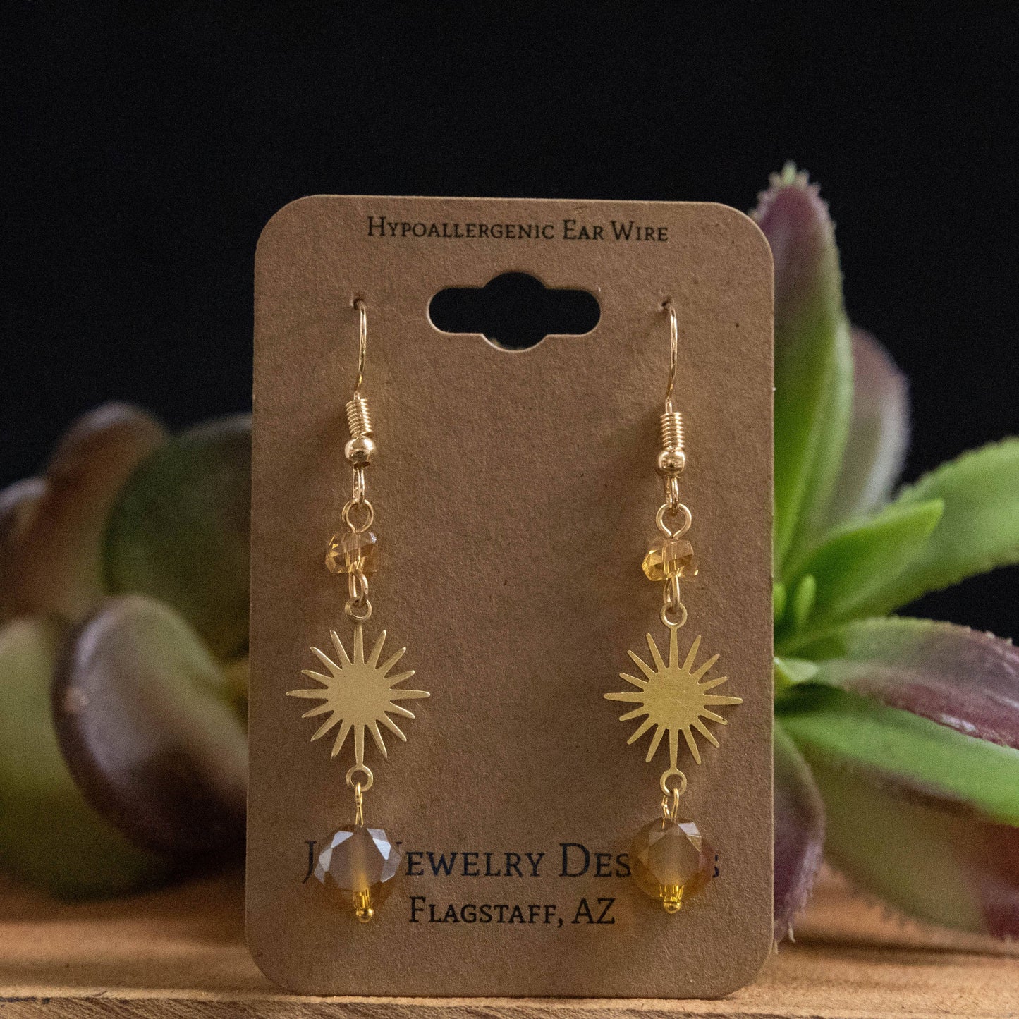 Golden Sun Earrings