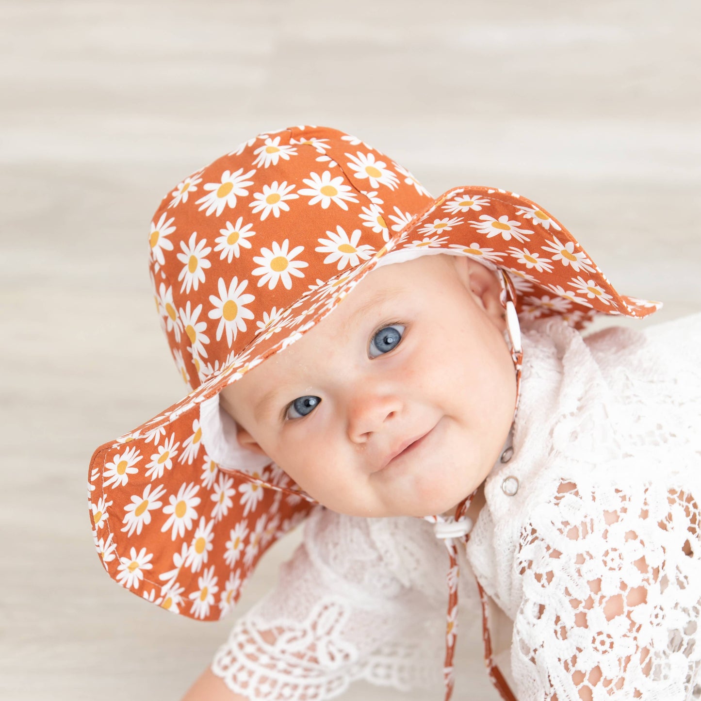 Ginger Daisy Sunhat UPF 50+ Baby & Toddler: 0-6 months