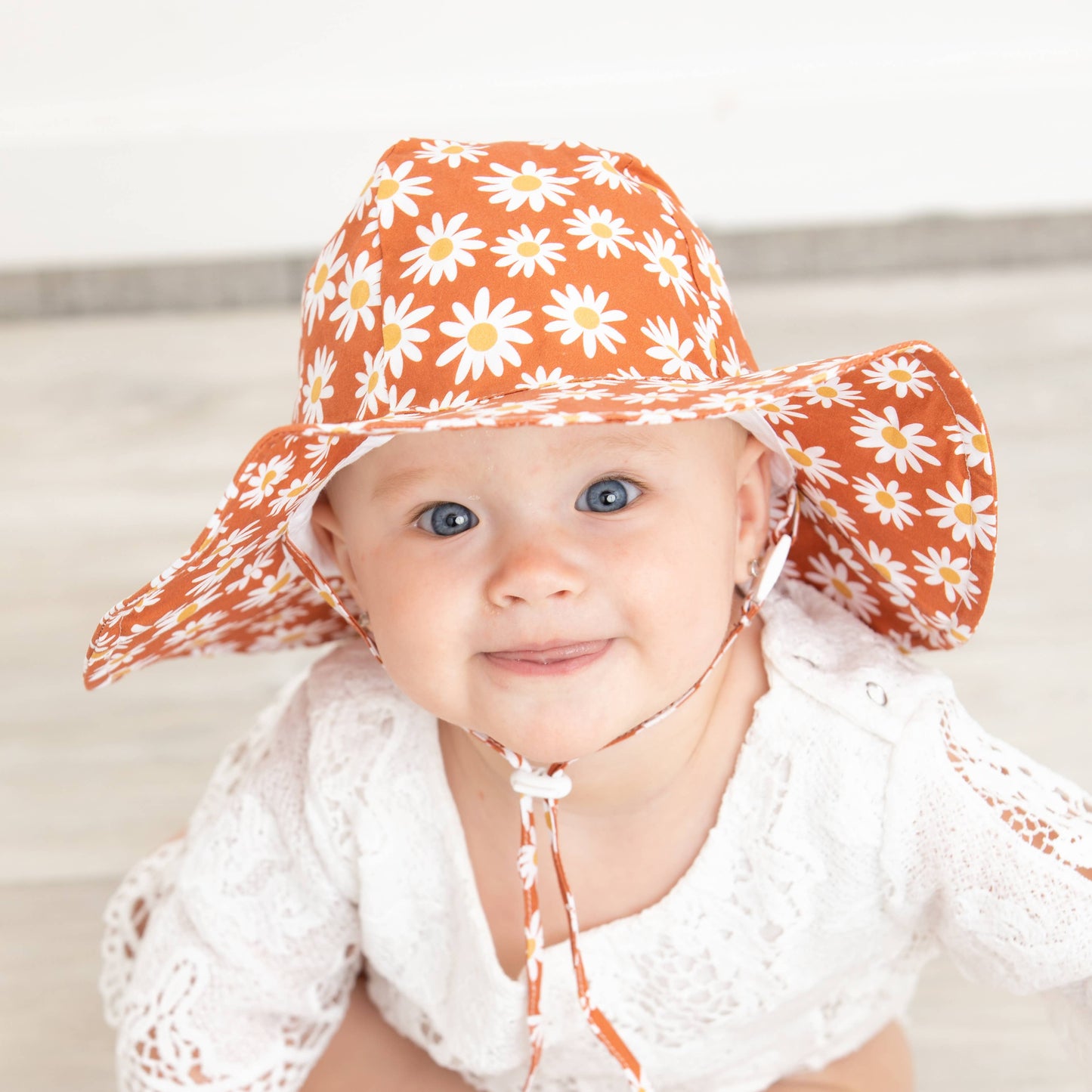 Ginger Daisy Sunhat UPF 50+ Baby & Toddler: 0-6 months