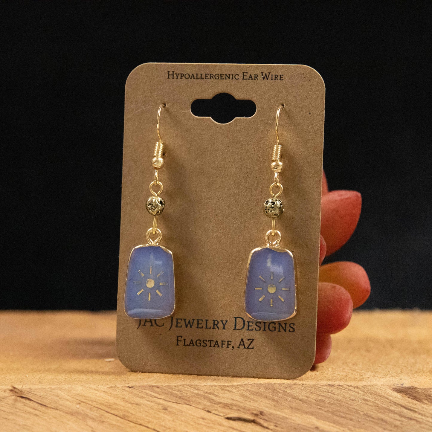 Resin Sun Earrings