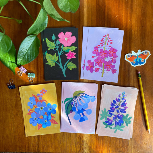Pacific Northwest Wildflower Postcard Set - 10 postcards
