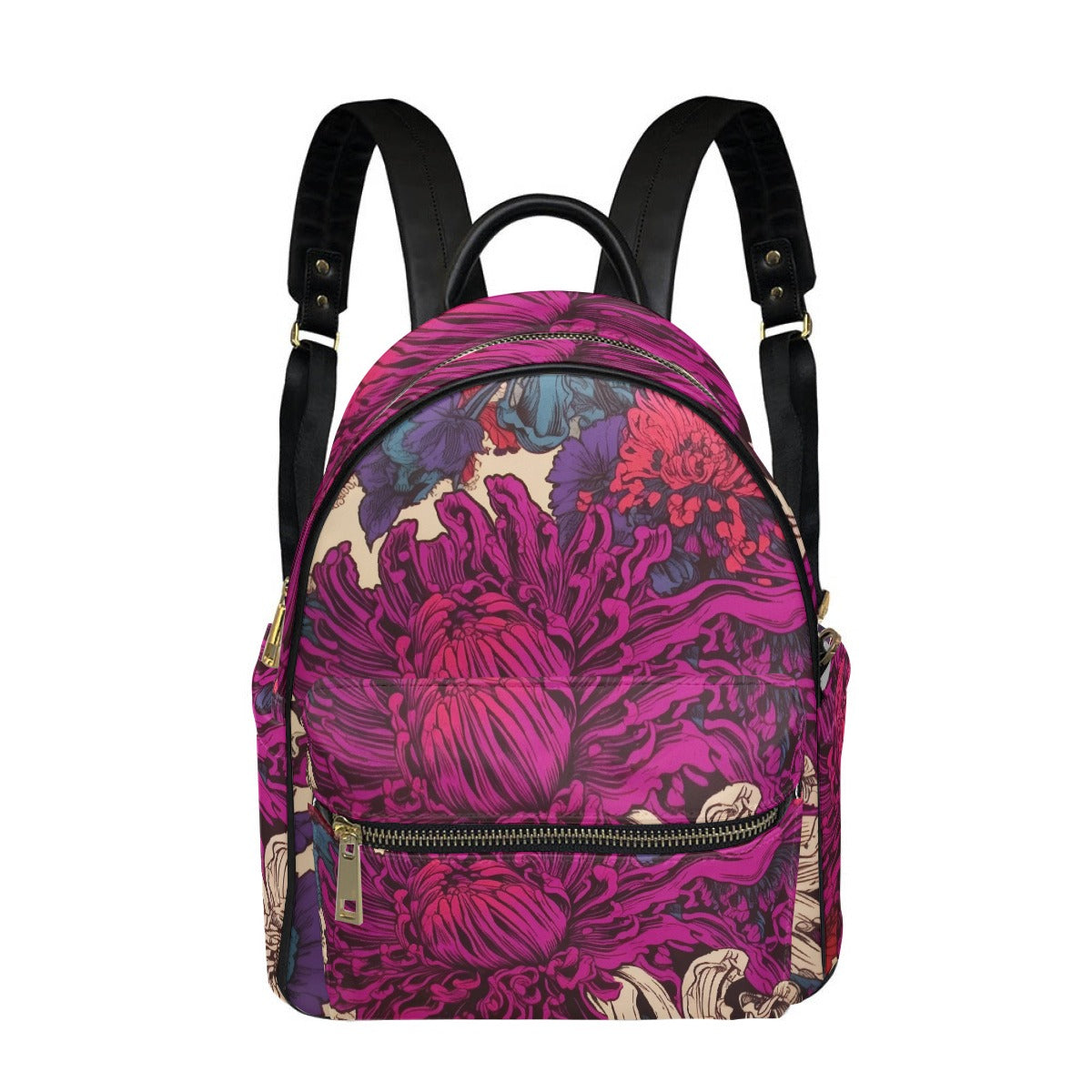 Rowena Mini Backpack Pink Flower Print