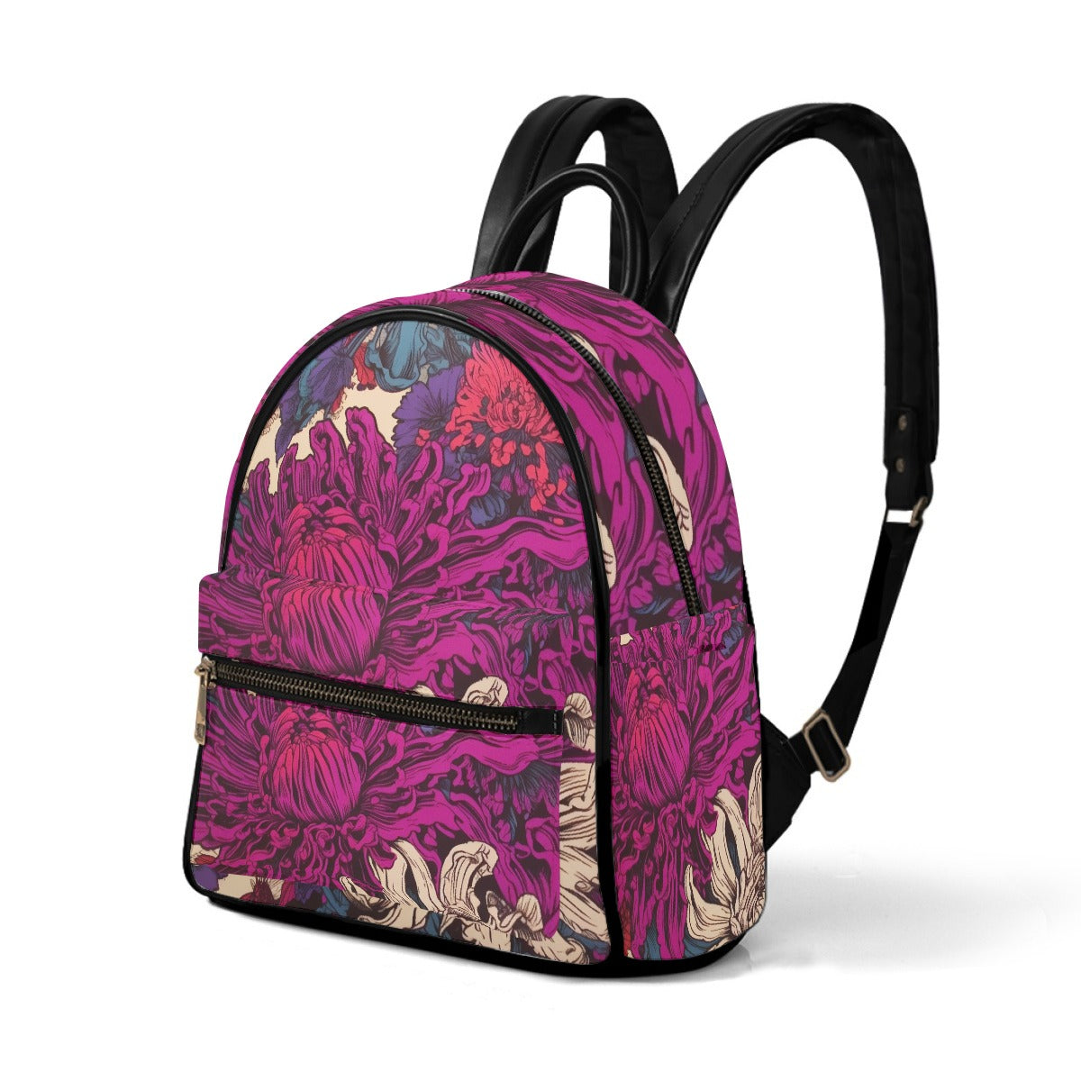 Rowena Mini Backpack Pink Flower Print