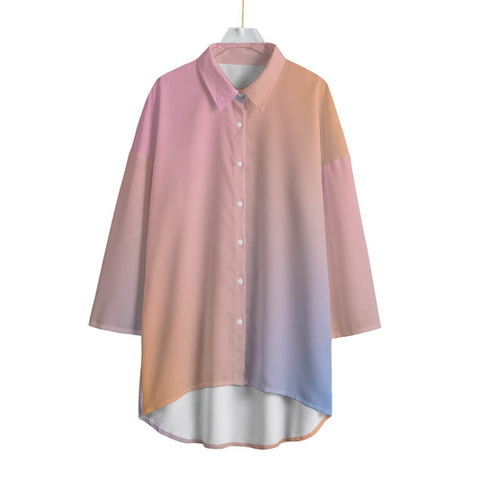 Pastel Party Button Up Blouse