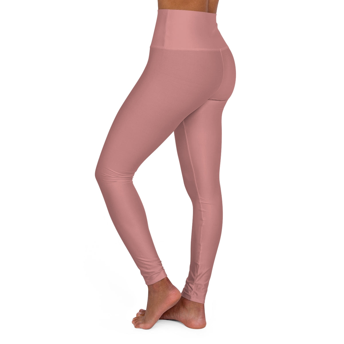 Rose Clay High Waisted Yoga Leggings