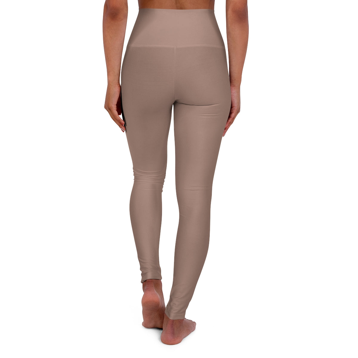 Neutral Cocoa High Waisted Yoga Leggings