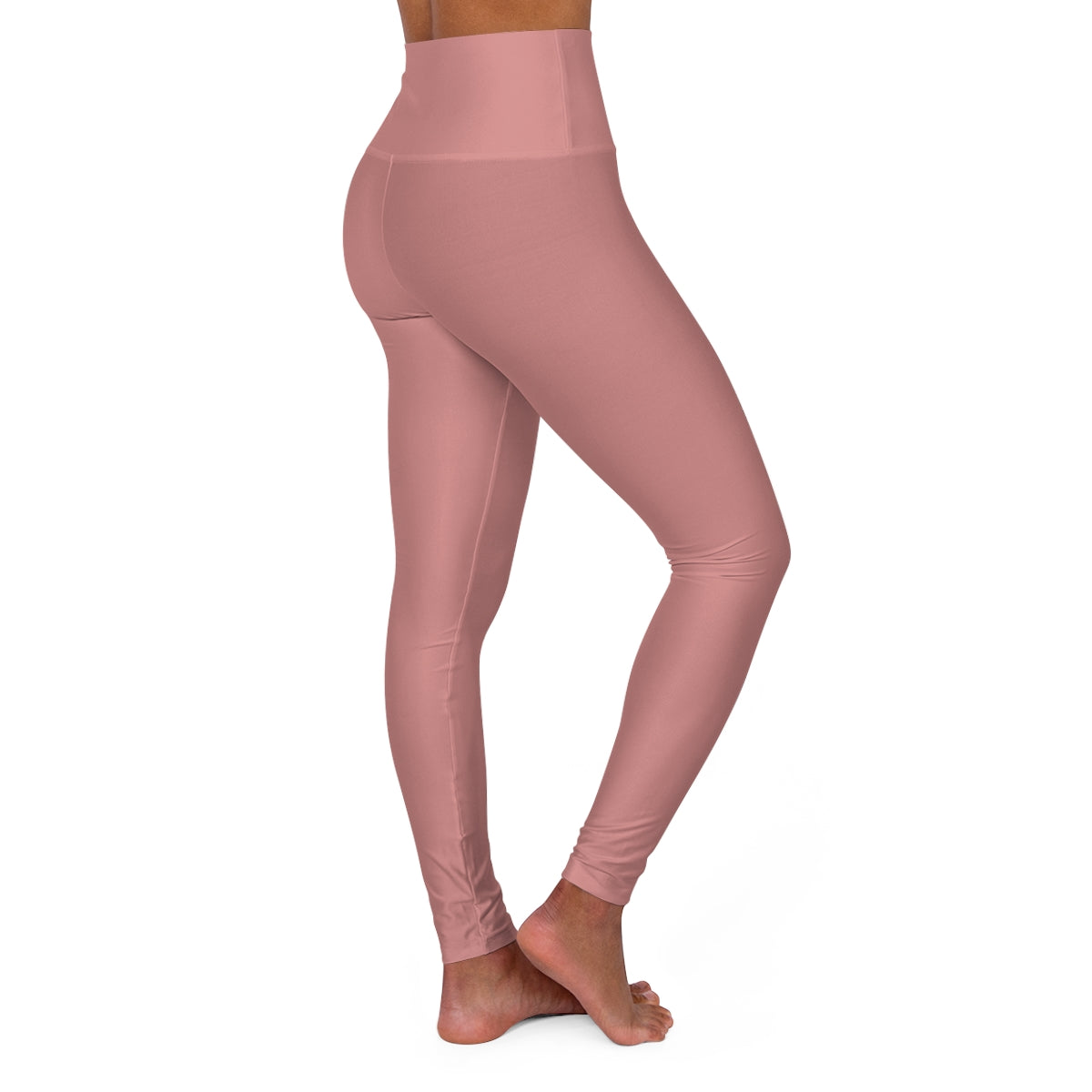 Rose Clay High Waisted Yoga Leggings