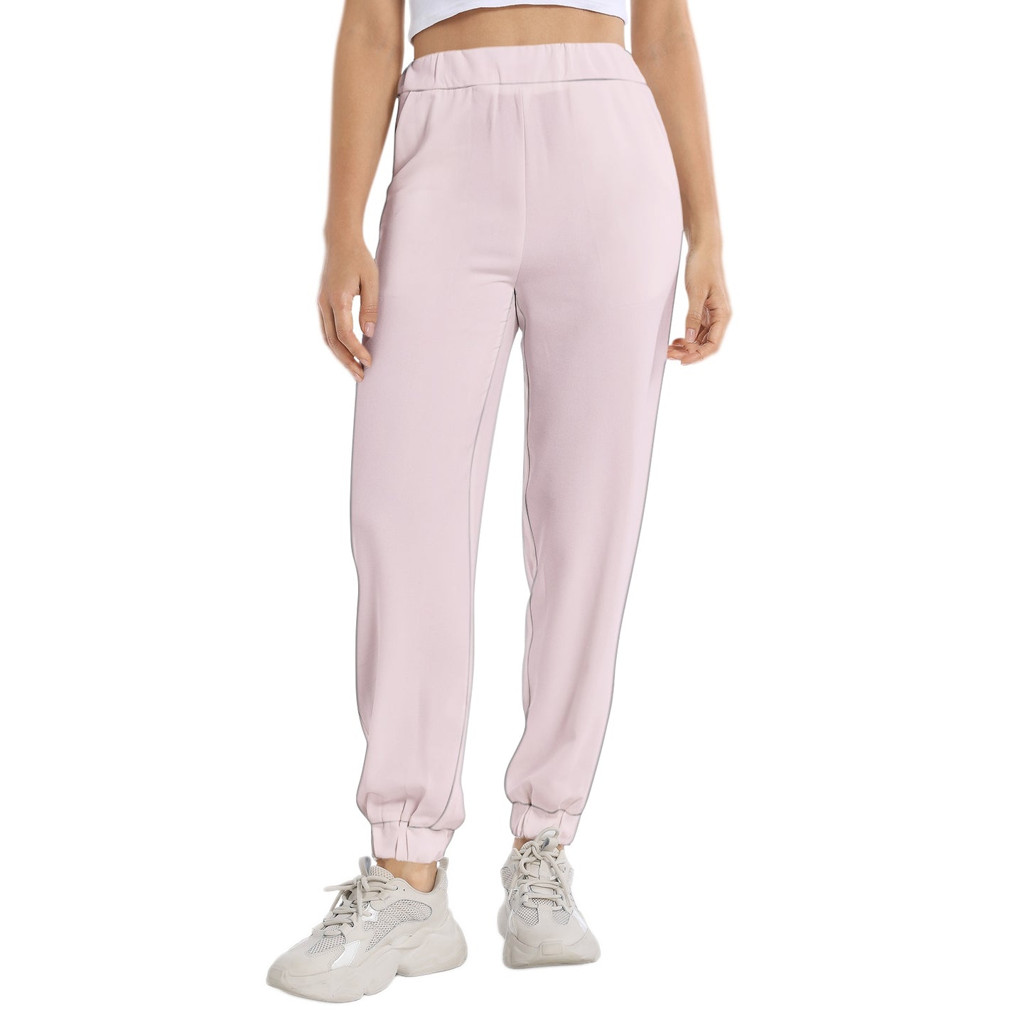 Elastic Waist Tapered Sweatpant