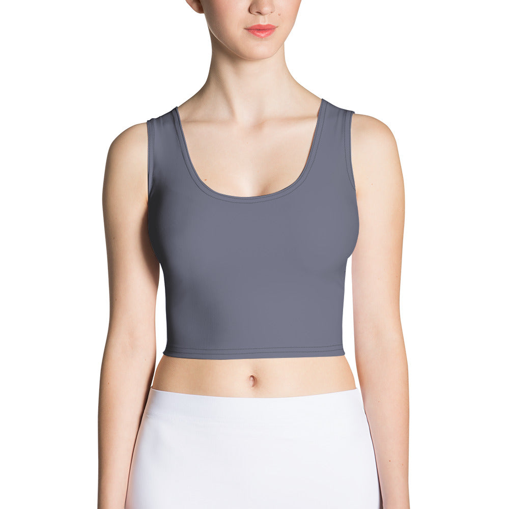 Simple Crop Tank Ash Gray