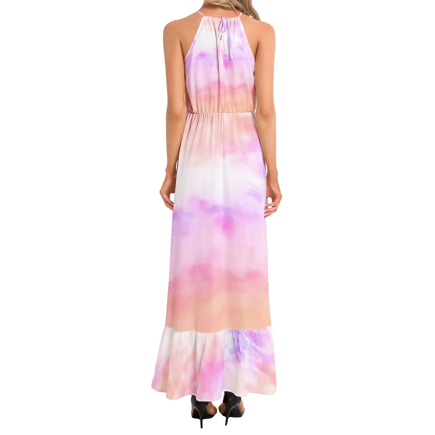 Tanha Pink Cloudy Sunsets Dress