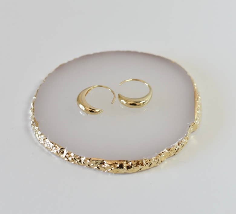 The Audrey hoops gold plated earrings