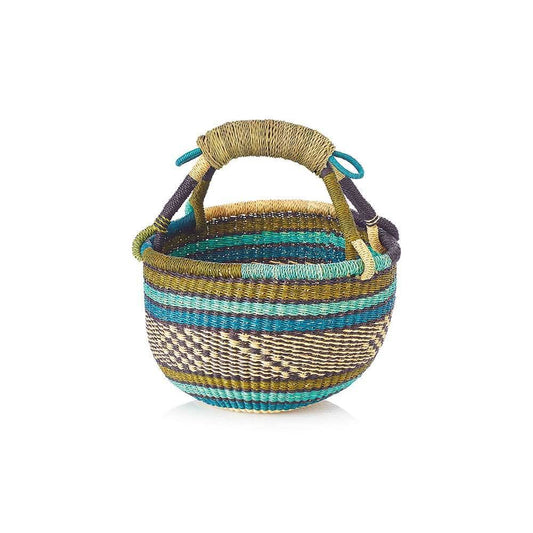 Turqoise Petite Grasslands Basket