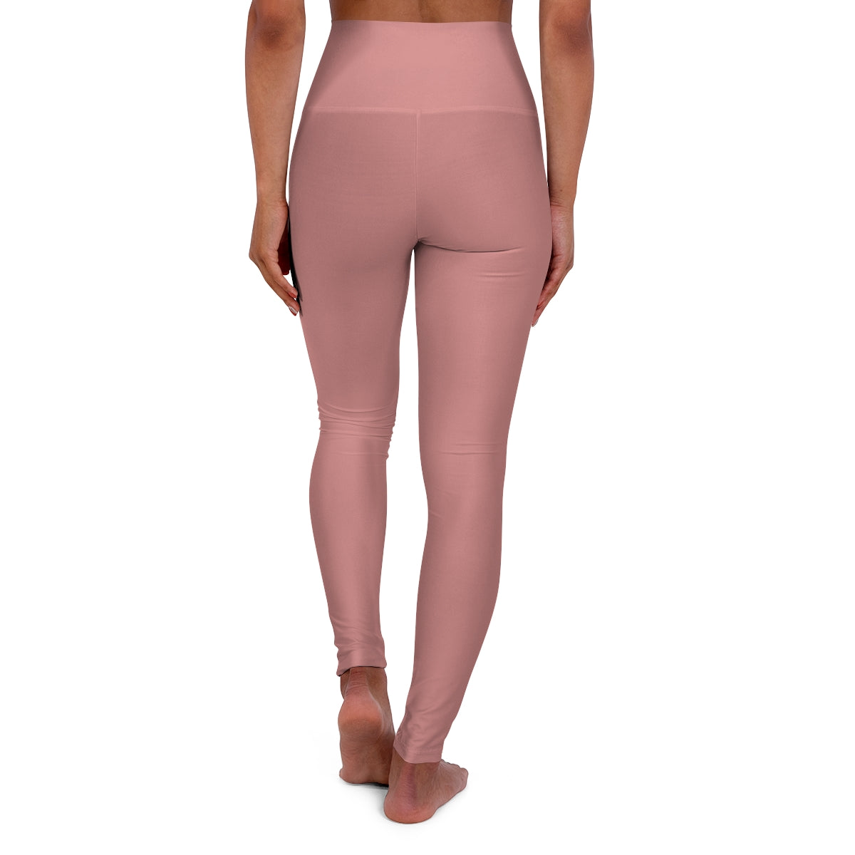 Rose Clay High Waisted Yoga Leggings